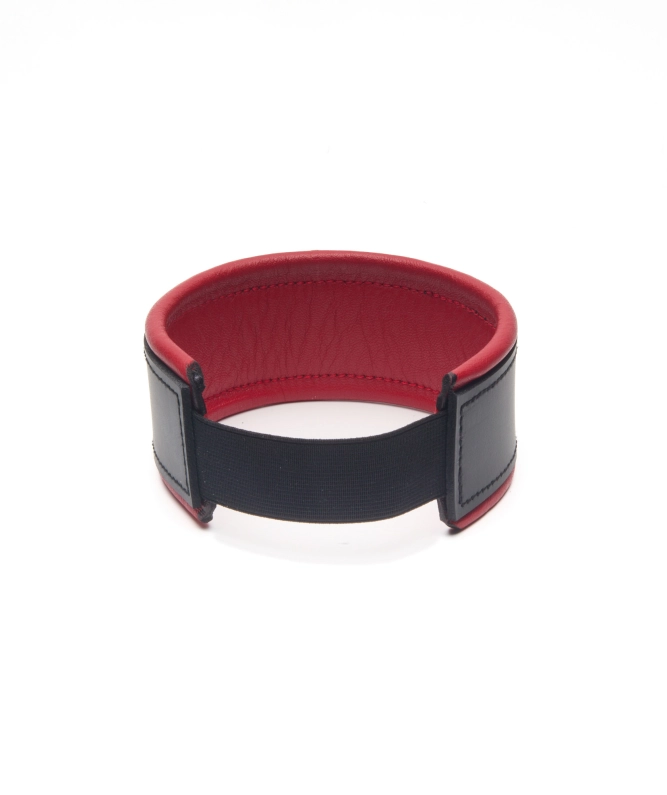 TOUR DE BRAS EN CUIR IEM AVEC ÉLASTIQUE - ROUGE