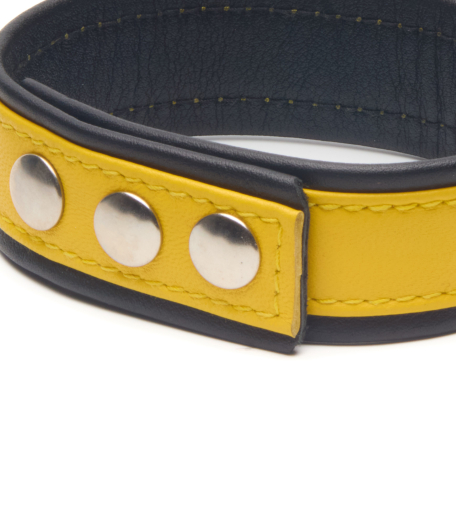TOUR DE BRAS EN CUIR SOUPLE IEM – JAUNE