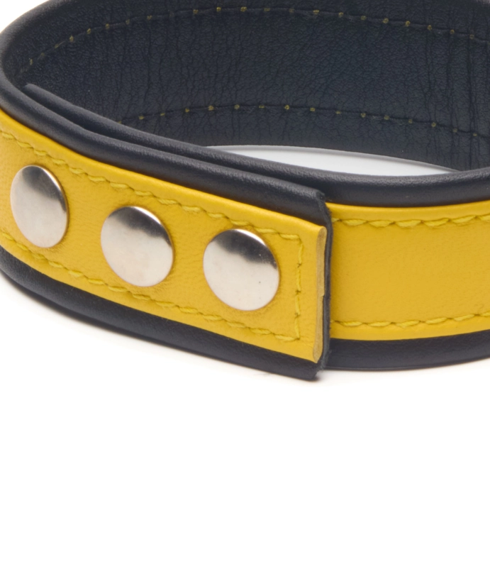 TOUR DE BRAS EN CUIR SOUPLE IEM – JAUNE