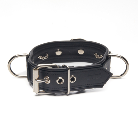 COLLIER 3 ANNEAUX DELUXE EN CUIR IEM