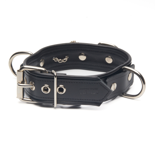 COLLIER 3 ANNEAUX DELUXE EN CUIR IEM