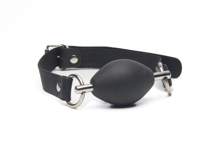 BAILLON CUIR & BOULE OVALE SILICONE