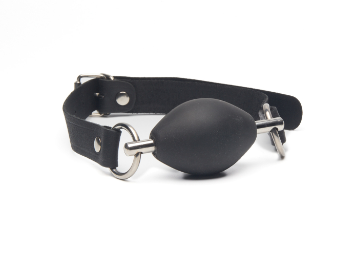 BAILLON CUIR & BOULE OVALE SILICONE