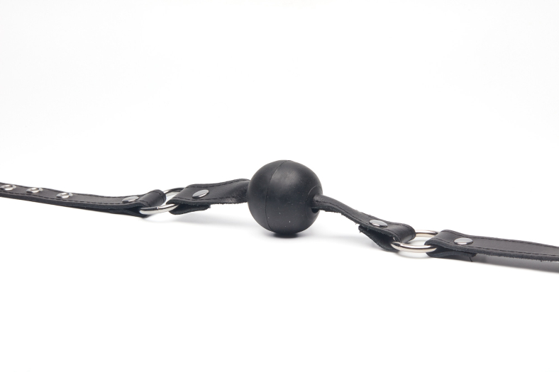 BAILLON CUIR AVEC BALLE EN LATEX - NOIR