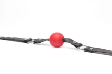 BAILLON CUIR AVEC BALLE EN LATEX - ROUGE