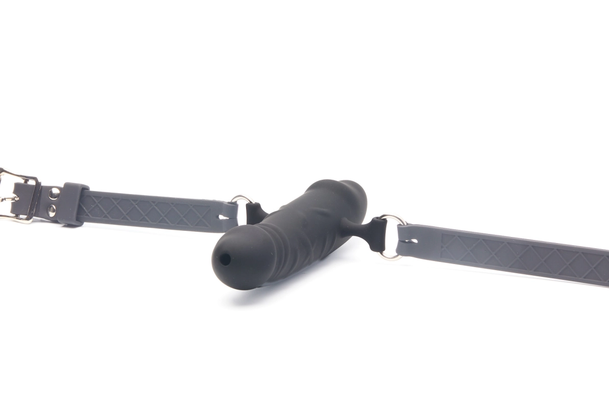 BÂILLON DOUBLE GODE EN SILICONE