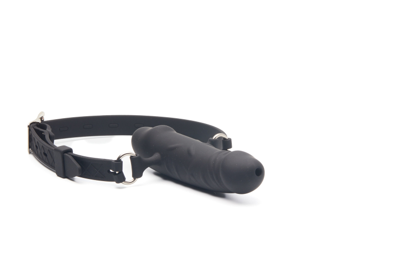 BÂILLON DOUBLE GODE EN SILICONE