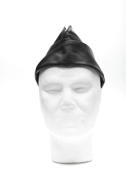 CALOT MILITAIRE EN CUIR IEM – NOIR