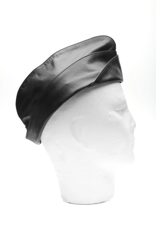 CALOT MILITAIRE EN CUIR IEM – NOIR