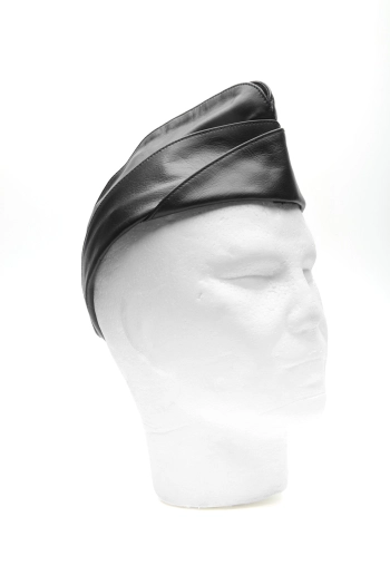 CALOT MILITAIRE EN CUIR IEM - NOIR