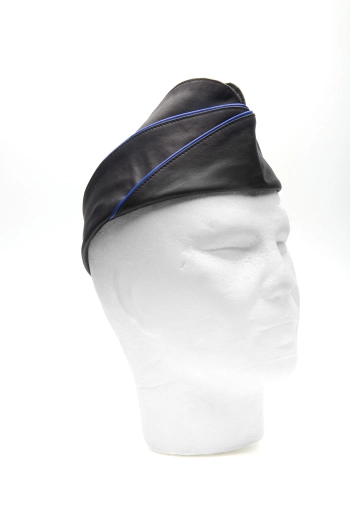 CALOT MILITAIRE EN CUIR IEM - BLEU