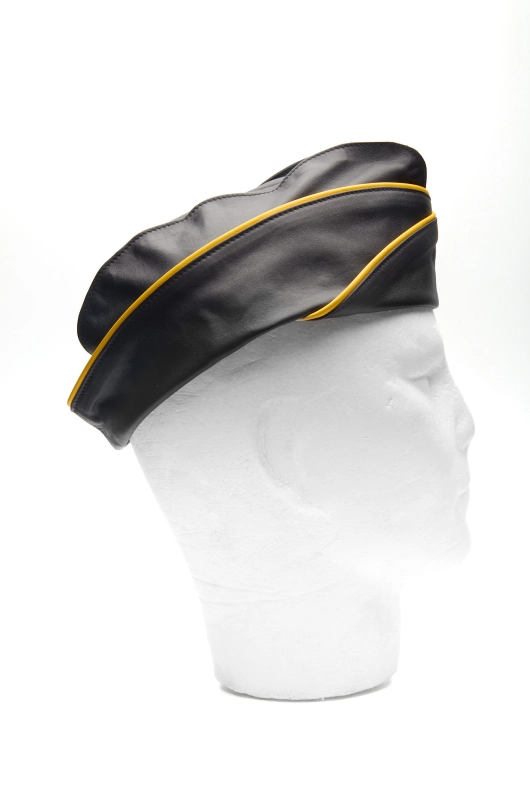 CALOT MILITAIRE EN CUIR IEM – JAUNE