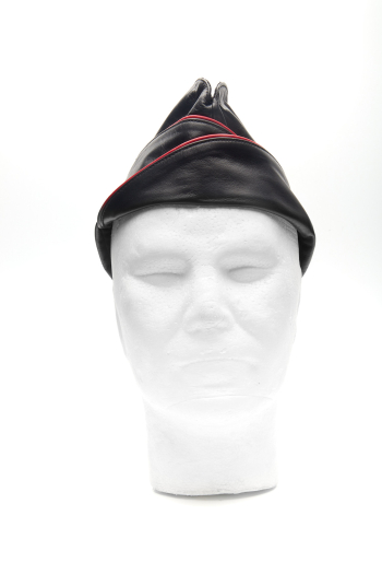 CALOT MILITAIRE EN CUIR IEM – ROUGE