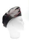 CALOT MILITAIRE EN CUIR IEM - ROUGE