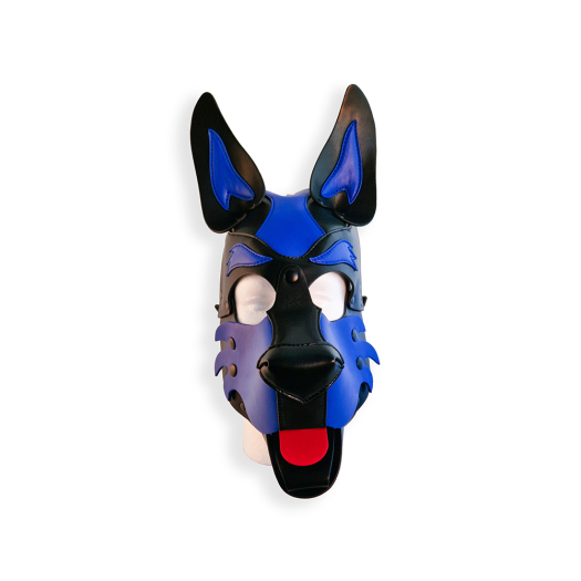 CAGOULE PUPPY BRUTUS EN CUIR VEGAN - BLEU