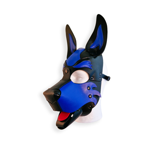 CAGOULE PUPPY BRUTUS EN CUIR VEGAN - BLEU