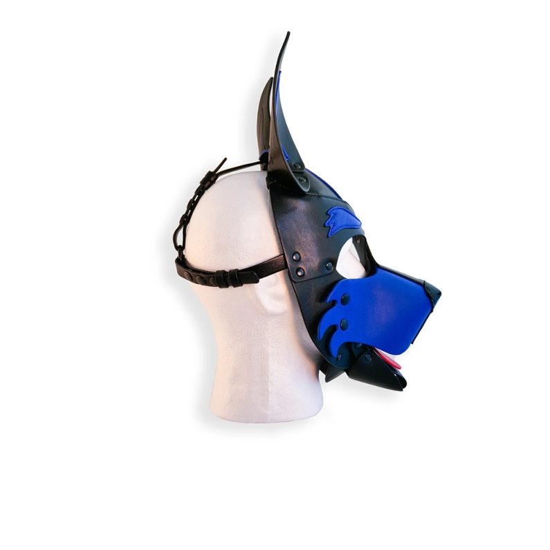 CAGOULE PUPPY BRUTUS EN CUIR VEGAN - BLEU