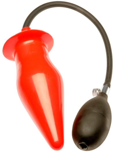 PLUG GONFLABLE CONIQUE LARGE - ROUGE