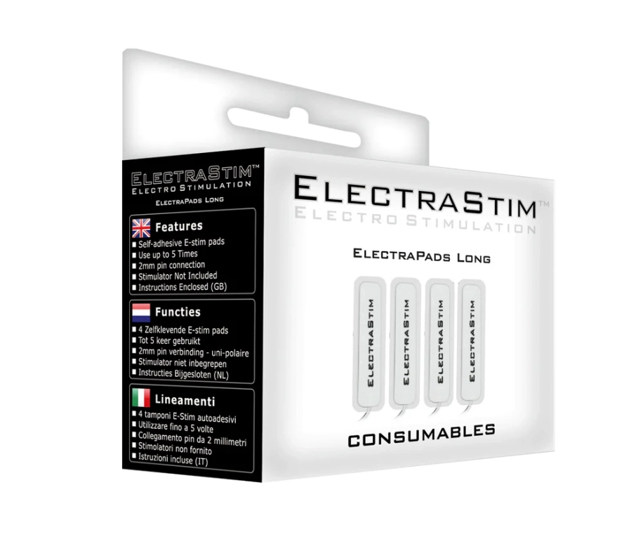 LOT DE 4 ÉLECTRODES ELECTRASTIM – LONGUES