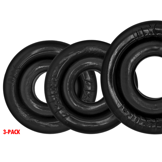 SET DE 3 COCKRINGS RIMRINGZ – NOIRS