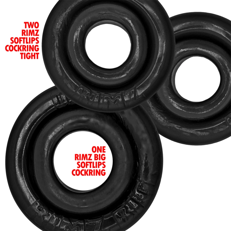 SET DE 3 COCKRINGS RIMRINGZ – NOIRS