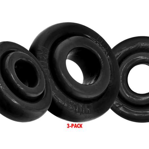 SET DE 3 COCKRINGS RIMRINGZ – NOIRS