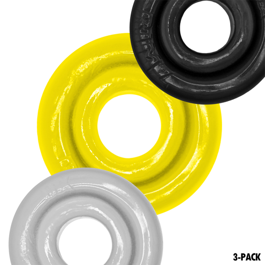 SET DE 3 COCKRINGS RIMRINGZ – JAUNE