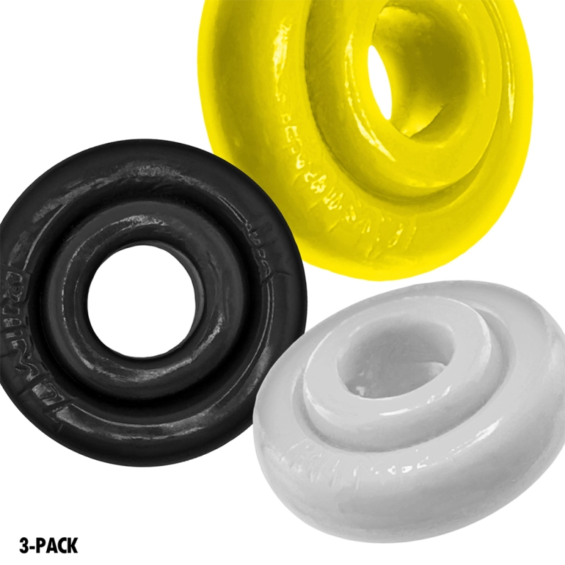 SET DE 3 COCKRINGS RIMRINGZ – JAUNE