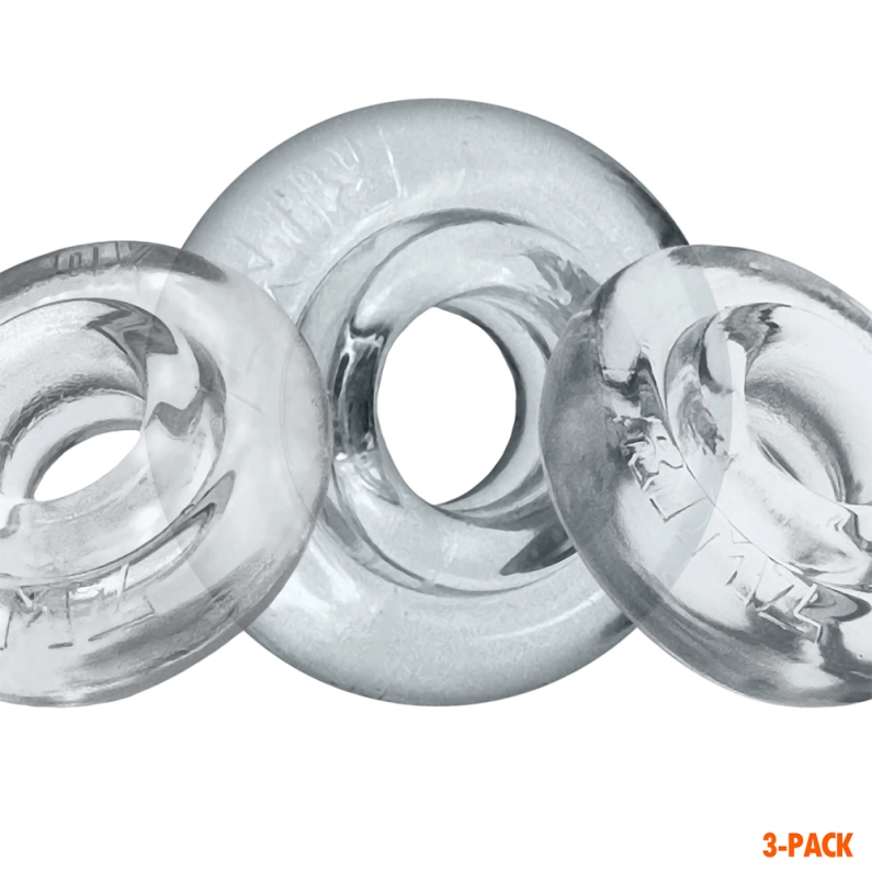 SET DE 3 COCKRINGS RIMRINGZ – TRANSPARENT