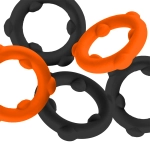 SET DE 5 COCKRINGS GEARHEADS – ORANGE