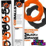 SET DE 5 COCKRINGS GEARHEADS – ORANGE