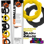 SET DE 5 COCKRINGS GEARHEADS – JAUNE