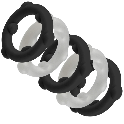 SET DE 5 COCKRINGS GEARHEADS – TRANSPARENT