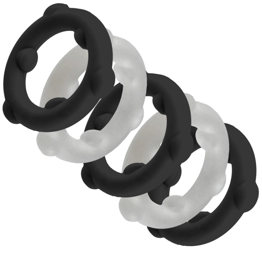 SET DE 5 COCKRINGS GEARHEADS – TRANSPARENT