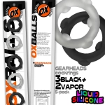 SET DE 5 COCKRINGS GEARHEADS – TRANSPARENT
