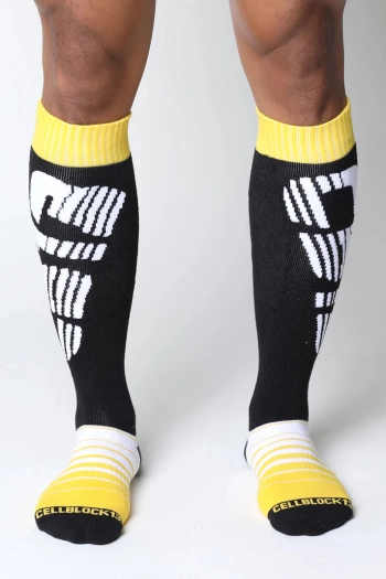 CHAUSSETTES HAUTES CELLBLOCK13 VELOCITY – JAUNE