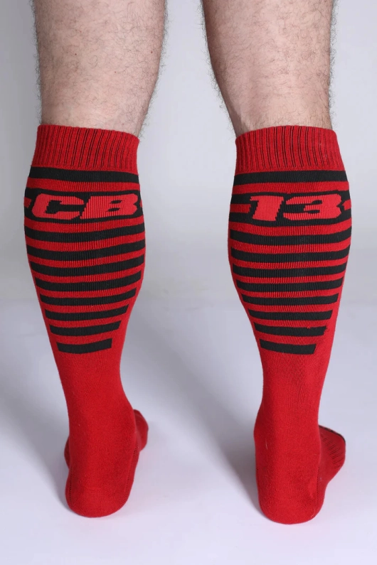 CHAUSSETTES HAUTES CELLBLOCK13 IRON GRIP – ROUGE