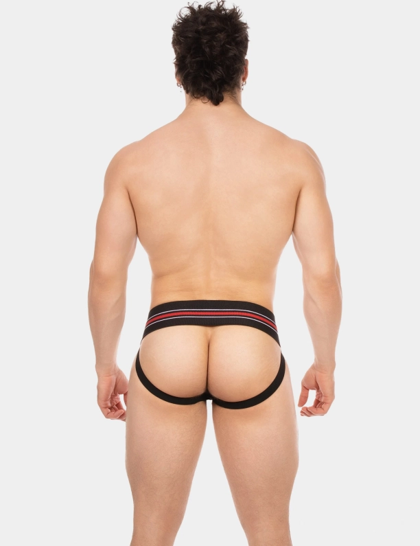 JOCKSTRAP DENIS – NOIR/BLANC/ROUGE