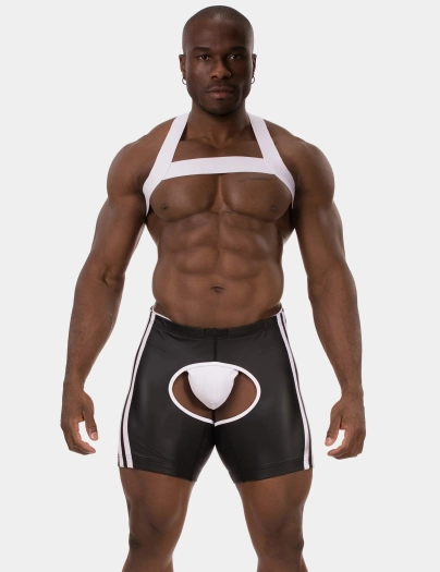 SHORT CHAPS BARCODE JIHO – BLANC