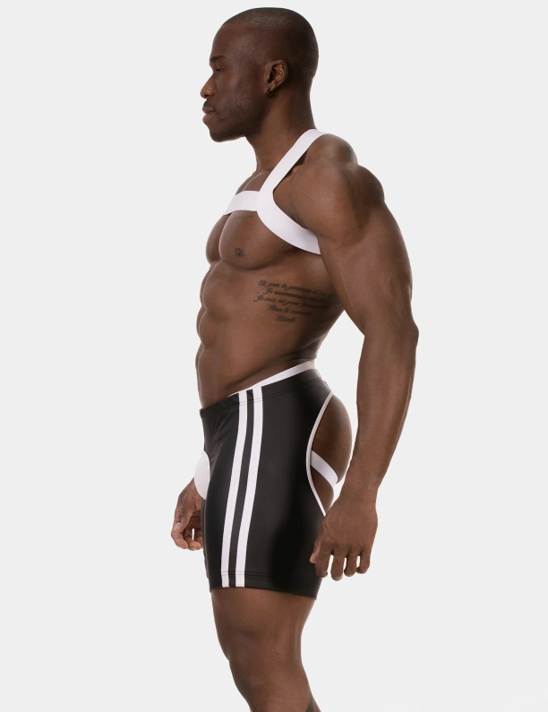 SHORT CHAPS BARCODE JIHO – BLANC