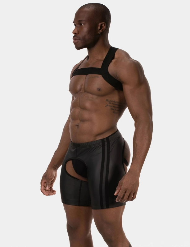 SHORT CHAPS BARCODE JIHO – NOIR