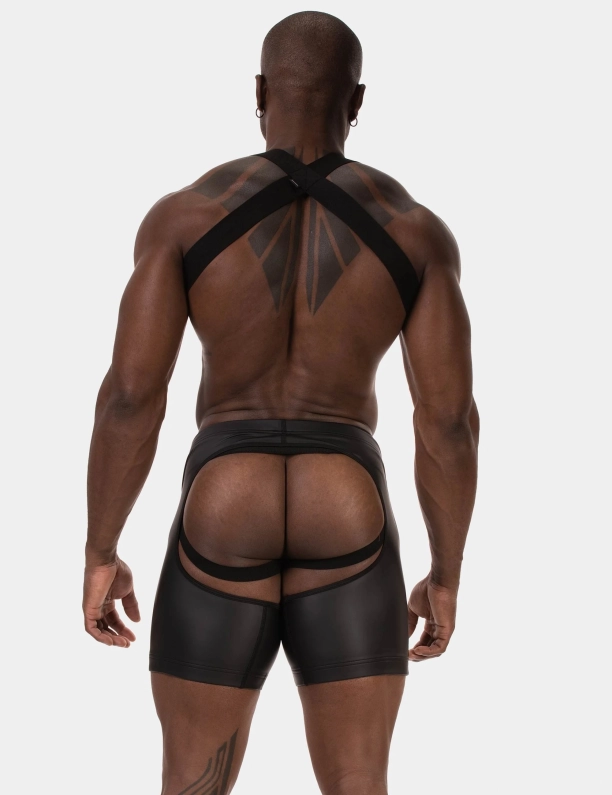 SHORT CHAPS BARCODE JIHO – NOIR