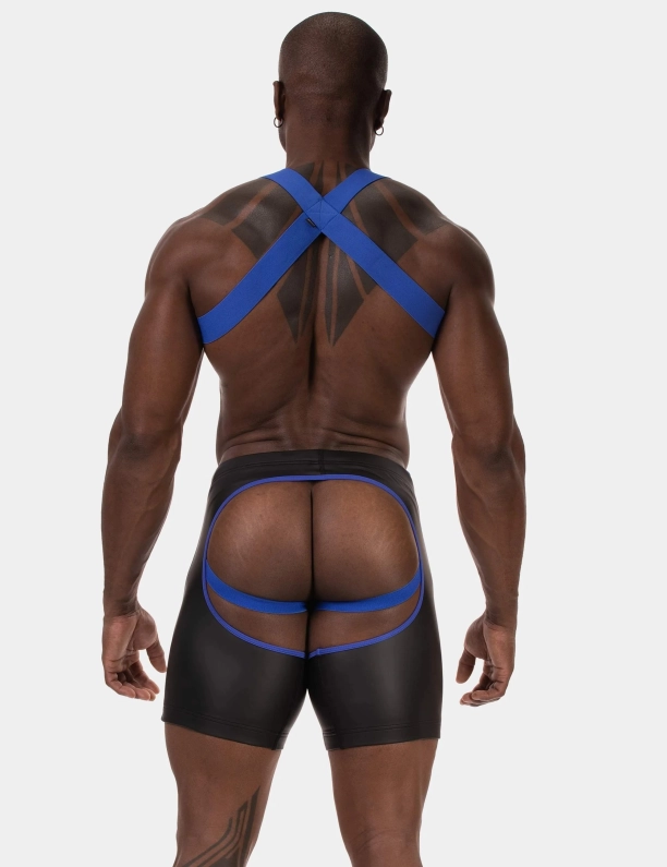 SHORT CHAPS BARCODE JIHO – BLEU