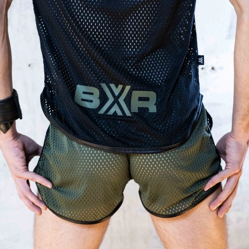 DÉBARDEUR AIRCOOL NOIR X VERT - BOXER BARCELONA