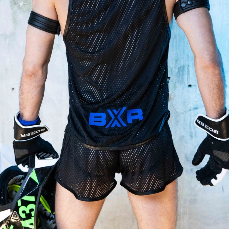 DÉBARDEUR AIRCOOL – NOIR X BLEU