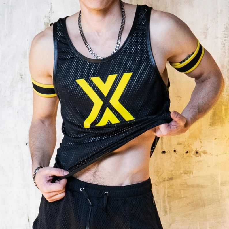 DÉBARDEUR AIRCOOL – NOIR X JAUNE