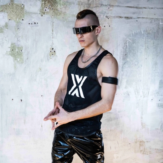 DÉBARDEUR AIRCOOL NOIR X BLANC - BOXER BARCELONA