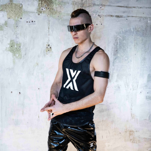 DÉBARDEUR AIRCOOL NOIR X BLANC - BOXER BARCELONA