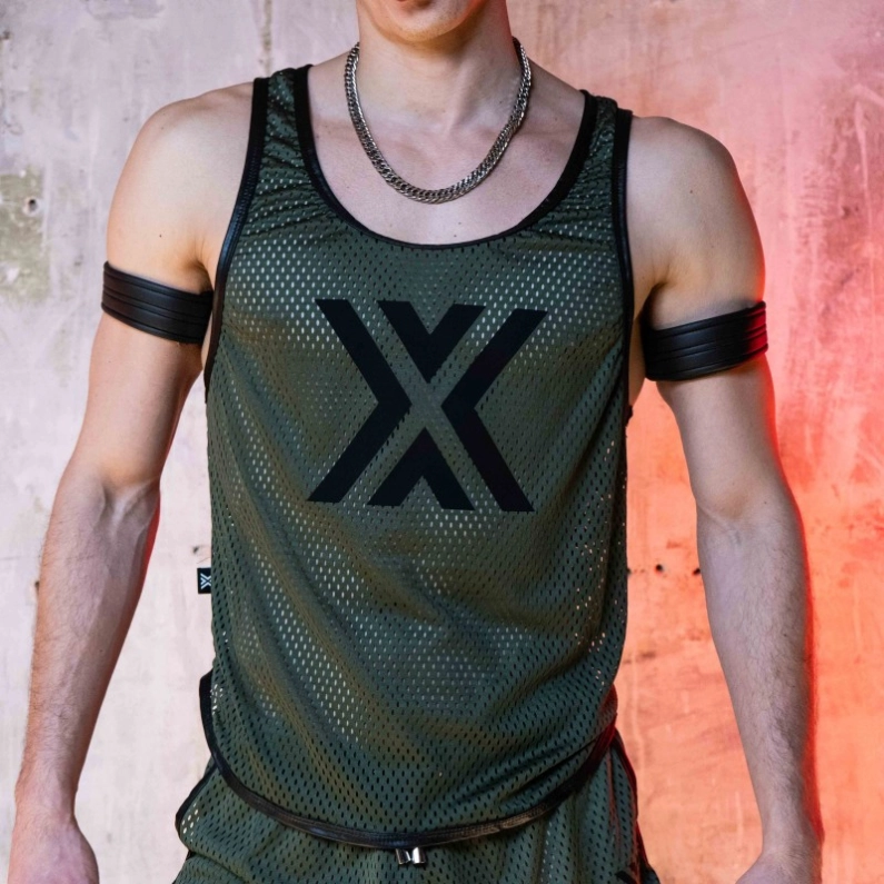 DÉBARDEUR AIRCOOL VERT X NOIR - BOXER BARCELONA