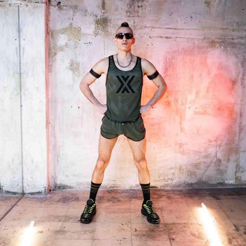 DÉBARDEUR AIRCOOL VERT X NOIR - BOXER BARCELONA